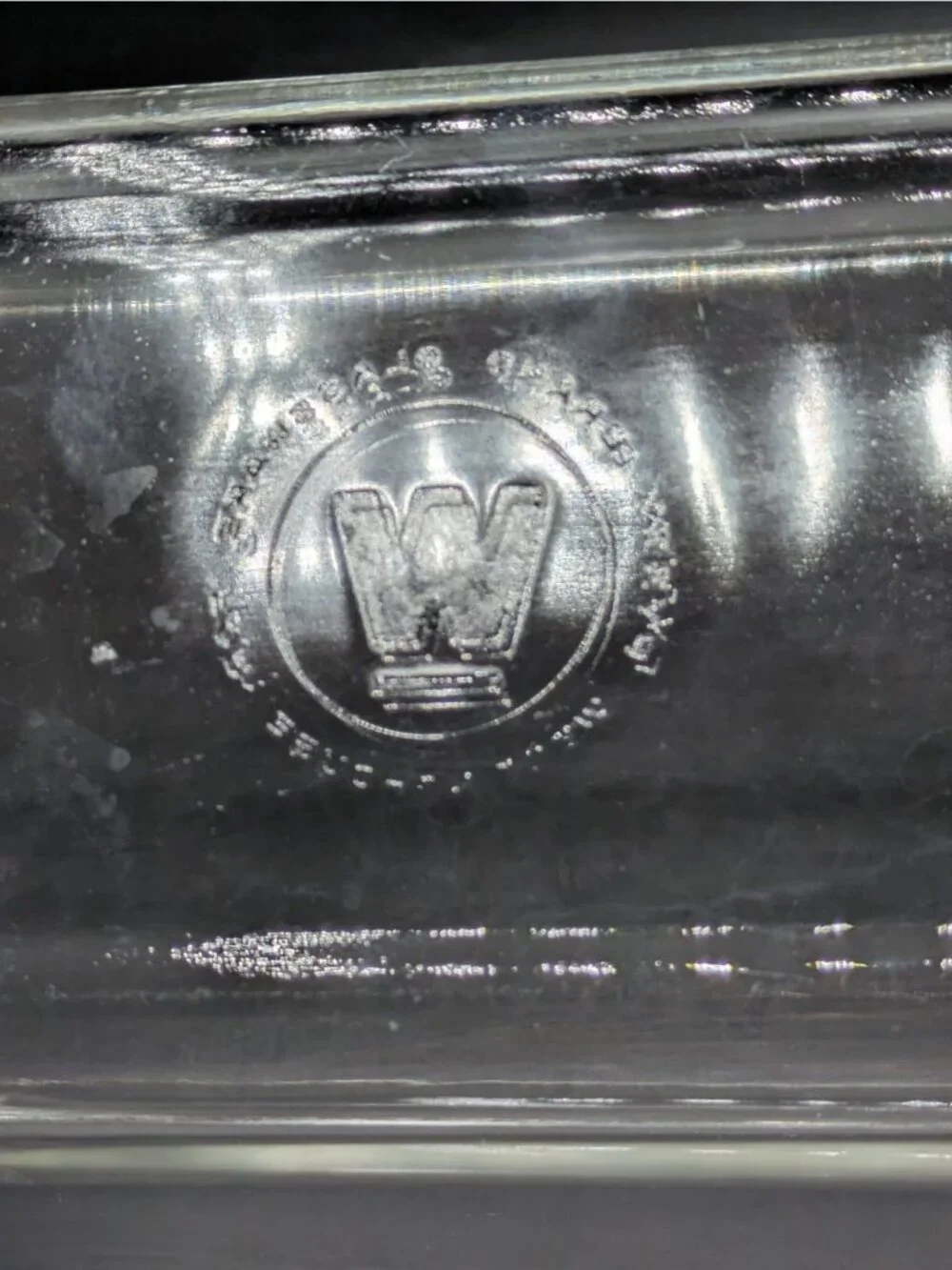 Vintage Pyrex Westinghouse Clear Glass Refrigerator Baking Dish Loaf Pan w/ Lid